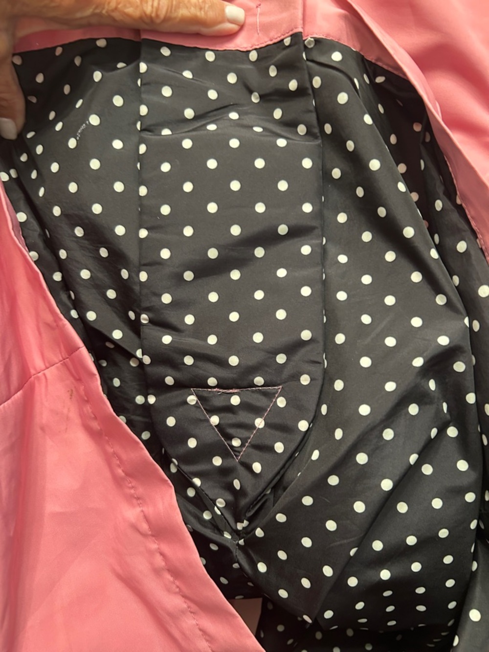 Ralph Lauren Roses Pink Double-Breasted Trench Raincoat with Belt - Picture 15 of 15